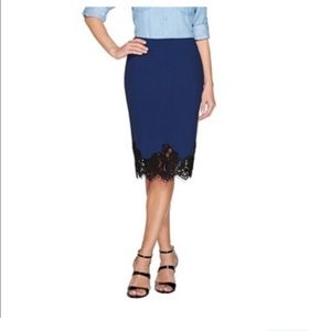 G.I.L.I. Navy pencil skirt size 6